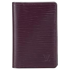 Louis Vuitton-Louis Vuitton Leather Organizer Pass Case M6358K-Purple