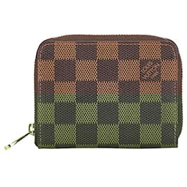 Louis Vuitton-Louis Vuitton Damier Zippy Coin Purse N63070-Brown