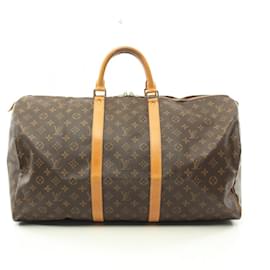 Louis Vuitton-Louis Vuitton Keepall 55 Boston Bag Monogram-Brown