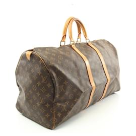 Louis Vuitton-Louis Vuitton Keepall 55 Boston Bag Monogram-Brown