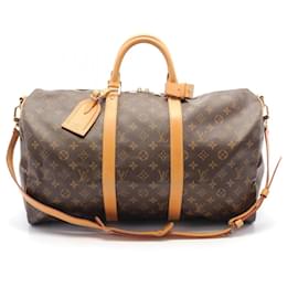 Louis Vuitton-Louis Vuitton Keepall Bandouliere 50 Boston Bag M41416-Brown