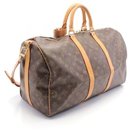 Louis Vuitton-Louis Vuitton Keepall Bandouliere 50 Boston Bag M41416-Brown