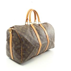 Louis Vuitton-Louis Vuitton Keepall Bandouliere 45 Boston Bag M41418-Brown