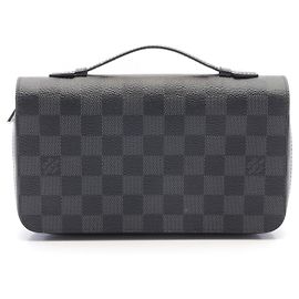 Louis Vuitton Zippy XL Wallet Damier Graphite N41503 Black