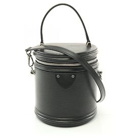 Louis Vuitton Cannes Epi Leather Handbag M52226 Black