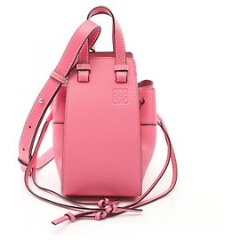 Loewe Leather Hammock Mini Shoulder Bag Pink