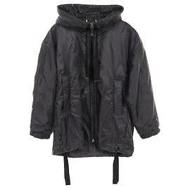 Max Mara The Cube Greenfe Polyester Mantel Schwarz