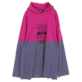 Balenciaga-Balenciaga Cotton Hoodie 662424-Pink