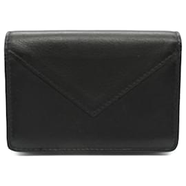 Balenciaga-Balenciaga Leather Card Case 505238-Black