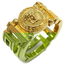 Versace-Versace Medusa Greca Ring Gold Plated-Golden