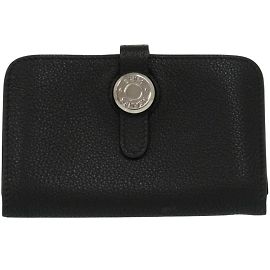 Hermès Tarjetero negro Hermes Dogon Togo Negro