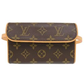 Bolso de cintura Monogram Pochette Florentine Louis Vuitton Castaño