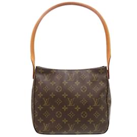 Louis Vuitton-Louis Vuitton Looping MM Monogram Shoulder Bag-Brown