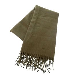 Hermès Écharpe en cachemire kaki Hermes Kaki