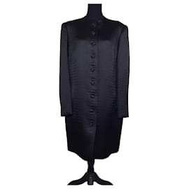 Lanvin-Lanvin black overcoat vintage 60s-Black