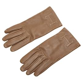 Hermès-Hermès Bastille Gloves-Beige
