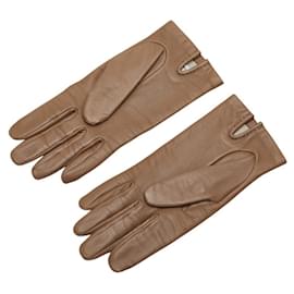 Hermès-Hermès Bastille Gloves-Beige