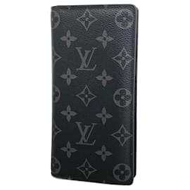 Louis Vuitton-Louis Vuitton Long Wallet Monogram Eclipse-Black