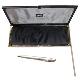 Montblanc ballpoint pen in 925 silver with box Silvery