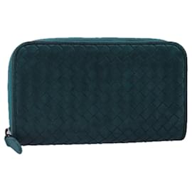 Autre Marque-BOTTEGA VENETA INTRECCIATO Long Wallet Leather Blue Auth bs20009-Blue
