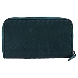 Autre Marque-BOTTEGA VENETA INTRECCIATO Long Wallet Leather Blue Auth bs20009-Blue