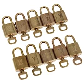 Louis Vuitton-LOUIS VUITTON Padlock 10set metal Gold Tone LV Auth 95843-Other