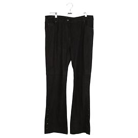 The Kooples Pantalon droit en daim Noir