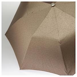 Hermès-Parapluie HERMES en polyester Beige Argent Auth bs19442-Argenté,Beige