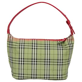 Autre Marque-Burberrys Nova Check Hand Bag Canvas Beige Auth yk15892-Beige