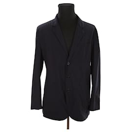 Brunello Cucinelli Blue Polyester Jacket Blue