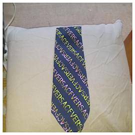 Versace-Ties-Navy blue