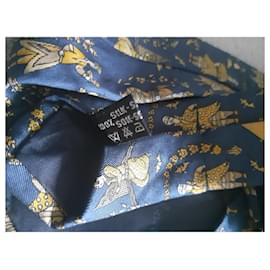 Salvatore Ferragamo-Ties-Navy blue
