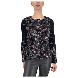 Chanel FW2017 Space Rocket jacket Black White Red Blue Dark blue