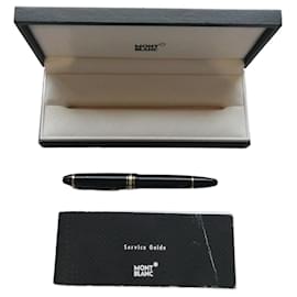Montblanc-Montblanc 146 Meisterstück vintage piston fountain pen with its box, gold nib-Black