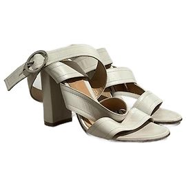 GIANVITO ROSSI Sandals T.EU 37 Leather White