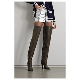 Saint Laurent-SAINT LAURENT  Boots T.EU 38.5 Leather-Grey