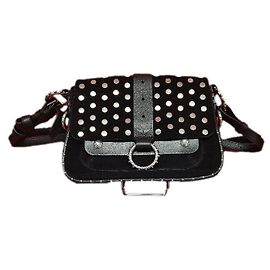 ZADIG & VOLTAIRE Kate Moss Handbag Limited Edition Handheld Black Suede. Black