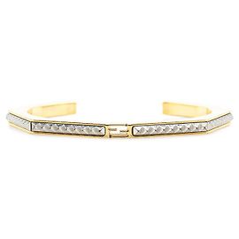 Bracciale in metallo con logo FF di Fendi D'oro