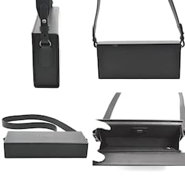 Fendi-Fendi Black Leather Shoulder Bag-Black