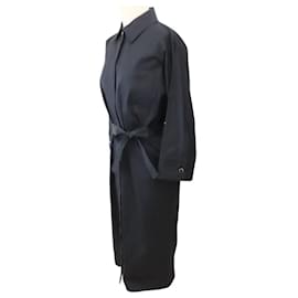 Hermès-Hermes Cotton Shirt Dress 4E0501DV-Black