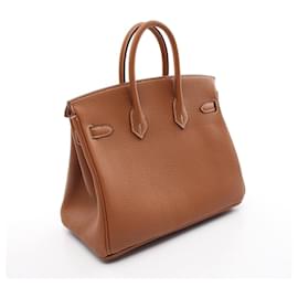 Hermès-Sac à main Hermes Birkin 25 Togo Marron-Marron