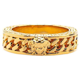 Versace-Versace Medusa Chain Ring Gold Metal-Golden