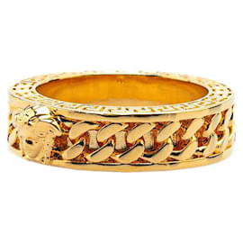 Versace-Versace Medusa Chain Ring Gold Metal-Golden