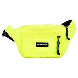 Balenciaga-Balenciaga Explorer Logo Nylon Waist Bag Yellow-Yellow