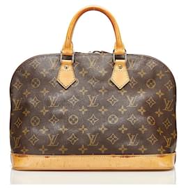 Louis Vuitton-Louis Vuitton Monogram Alma Handbag Brown-Brown