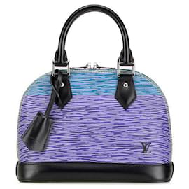 Louis Vuitton-Louis Vuitton Alma BB Leather Handbag M41437-Blue