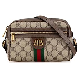Balenciaga-Balenciaga x Gucci Hacker Camera Shoulder Bag-Beige