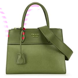 Prada-Prada Paradigme Saffiano Leather 2WAY Bag-Red