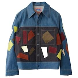Acne-ACNE STUDIOS x BLA KONST Patchwork denim jacket New condition RARE-Blue