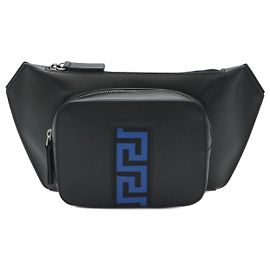 Sac à taille Greca de Versace Noir Bleu